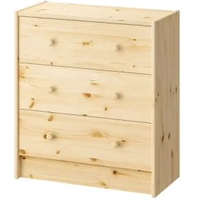 تصویر دراور 3 کشو کاج 62x70 سانتی متری ایکیا مدل IKEA RAST ا IKEA RAST chest of 3 drawers pine 62x70 cm IKEA RAST chest of 3 drawers pine 62x70 cm
