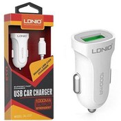 تصویر شارژر فندکی فست شارژ Ldnio DL-C17 2.4A 12W + کابل تایپ سی Ldnio DL-C17 2.4A 12W Fast Car Charger