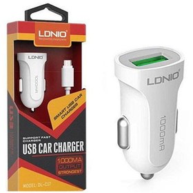 تصویر شارژر فندکی الدینیو مدل DL-C17 LDNIO DL-C17 car cigarette lighter charger