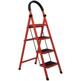 تصویر نردبان ۴ پله تاشو مدل نگین 