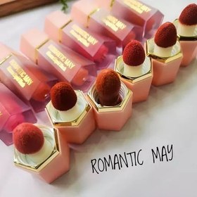 تصویر رژگونه مایع پددار romantic may 