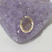 تصویر سنگ طبیعی سیترین تراش جواهری کد 5 