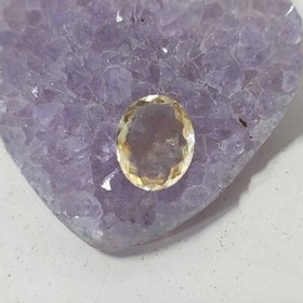 تصویر سنگ طبیعی سیترین تراش جواهری کد 5 