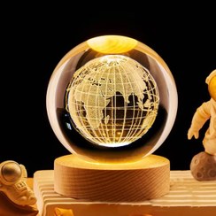 تصویر گوی کریستالی طرح زمین 