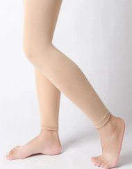 تصویر لگ زنانه مشکی سایز بزرگ جنس لاکرا 