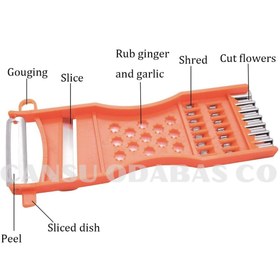 تصویر رنده 2 آشپزخانه چند منظوره سبزیجات آزاد کننده Raque Slicer Peeling Metale Metal CANSU ODABAS CO 