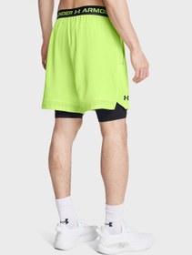 تصویر شلوارک دو در یک وانی‌ش برند under armour Vanish Woven 2-In-1 Shorts