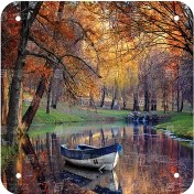 تصویر رادیاتور برقی شیشه ای تک پنل سایز ۹۰×۹۰ سانتی متر 