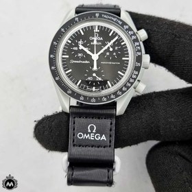 تصویر ساعت امگا سواچ مدل MISSION TO ا Omega Swatch model MISSION TO THE MOON Omega Swatch model MISSION TO THE MOON