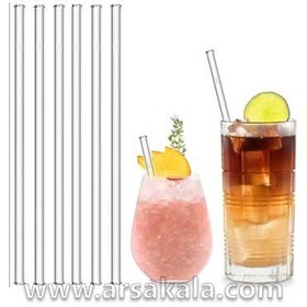 تصویر نی شربت پیرکس 6 عددی 