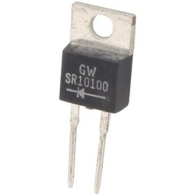 تصویر دیود شاتکی SR10100 10A-100V مارک GW پکیج TO-220A 