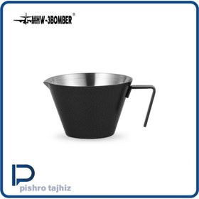 تصویر کاپ اندازه گیری بمبر مشکی مدل Stainless Steel Measuring Cup black - single spout 