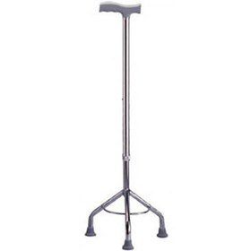 تصویر عصا فلزی سه پایه شاخص طب Walking Stick Tripod