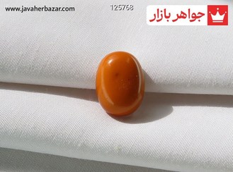 تصویر نگین کهربا بولونی لهستان مات اصل کد 125768 