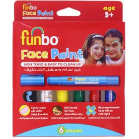 تصویر funbo ست گریم صورت 6 رنگ 