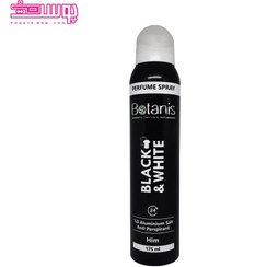 تصویر اسپری خوشبو کننده بدن مردانه مدل Black And White حجم 175 میل بوتانیس Botanic Black And White Spray 175 ml