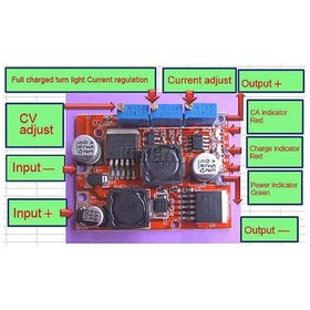 تصویر ماژول تغذیه DC-DC افزاینده و کاهنده ولتاژ و جریان LM2596-LM2577 مبدل DC به DC افزاینده ولتاژ تا 25V و کاهنده ولتاژ تا 1.5V با مولتی ترن تنظیم جریان