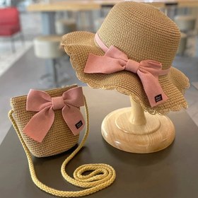 تصویر ست کیف و کلاه پاپیون 