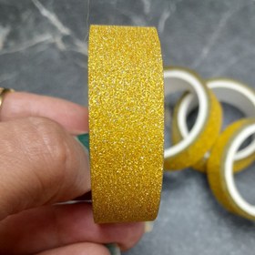 تصویر چسب واشی ۱۵میلیمتری طلایی اکلیلی 