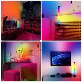 تصویر لایت بار رومیزی 360 درجه هوشمند بلوتوث /وای فای Smart RGBIC Desktop Atmosphere LED Light Bar 