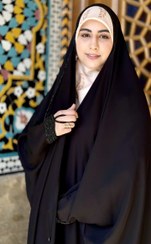 تصویر چادر جواهردوزی سمیرا بالاسر 