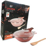 تصویر تابه وک گرانیت دو دسته لایف اسمایل مدل FLCM2WOK-32 