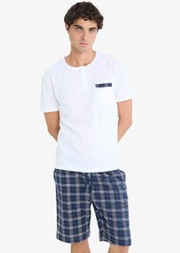 تصویر ست لباس خواب مردانه دیفکتو defacto 