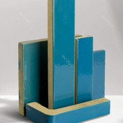 تصویر آجر لعابدار فیروزه ای 