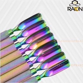 تصویر عقب زن یا پوشر ناخن هلوگرامی 