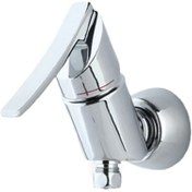 تصویر شیر اهرمی توالت تکی کروم راسان مدل تنسو RASSAN Chrome Tenso Shower Mixer