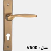 تصویر دستگیره درب افران کد V600 مشکی / کلیدی / کارتن 20 عددی 