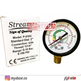 تصویر درجه فشار مانومتر گیج پمپ آب stream ا stream grade stream grade