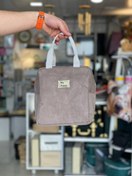 تصویر لانچ بگ مخمل کبریتی 