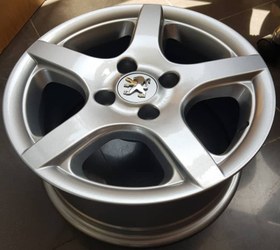 تصویر رینگ فابریک سایز ۱۵ (۱۰۸×۴) ۵ پر ۰۰۴ نقره‌ای Original wheel size 15" (4×108) 004 Silver