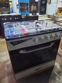 تصویر اجاق گاز طرح فر مانینو ۵ شعله مدل M5 Gas cooker 5 gas burners manino m5