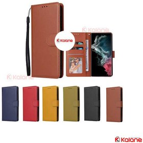 تصویر کیف چرمی مگنتی محافظ لنزدار Samsung Galaxy S22 Ultra Leather Case For Samsung Galaxy S22 Ultra