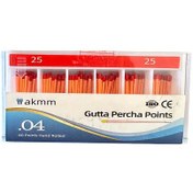 تصویر گوتا پرکا 25- 4 درصد آکام Gutta Percha Points AKMM 