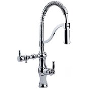 تصویر شیر ظرفشویی دومنظوره قهرمان مدل آنتیک Ghahraman Kitchen Faucet Chrome Antic Model