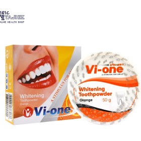 تصویر پودر سفید کننده دندان پرتقال وی وان ۵۰ گرم Vi-One Whitening Toothpowder Orange 50 g