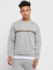 تصویر سویشرت یقه گرد با لوگو برند boss Logo Crew Neck Sweatshirt