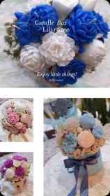 تصویر باکس شمع دست‌ساز 