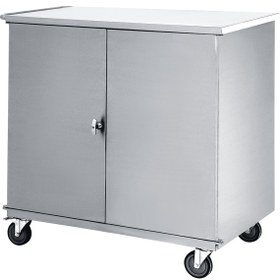 تصویر ترالی پک استریل استیل - کد MHT33 - 90*50 سانتیمتر – ارتفاع 100 سانتیمتر Stainless steel trolley carrying sterile pack