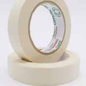 تصویر چسب کاغذی 2.5 سانت 50 یارد فابریک جانسون. بسته 10 عددی 