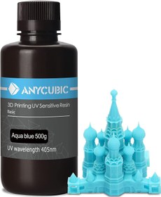 تصویر رزین رنگ آبی 500 گرمی ANYCUBIC 3D Printer Resin - ارسال 20 روز کاری 