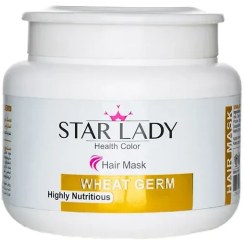 تصویر ماسک موی استارلیدی مدل Wheat Germ حجم 500 میلی لیتر Star Lady Wheat Germ Hair Mask 500ml