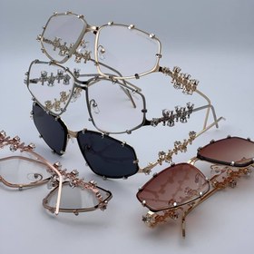 تصویر عینک جنتل نگین بزرگ - Flymod 