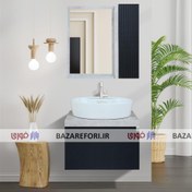 تصویر روشویی کابینتی مشکی کد5031 مدل elegante black patina برند کاکتوس بازرگانی مردانی - بازار فوری Black cabinet washbasin code 5031 model elegante black patina brand cactus mardani trading
