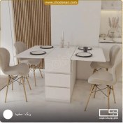 تصویر میز غذاخوری تاشو ۴ نفره کشودار 