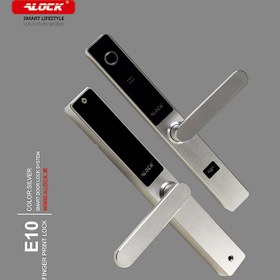 تصویر قفل دیجیتال ALOCK مدل +E10 و E10 - آفلاین / سیلور 