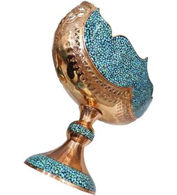 تصویر کشکول قلمزنی فیروزه 